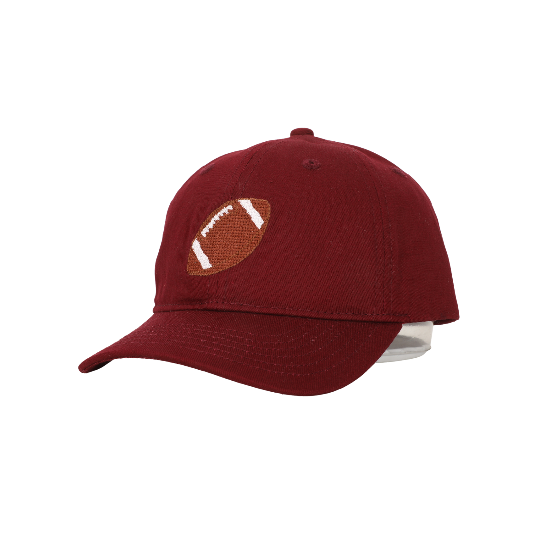 Football Hat -  Dark Red